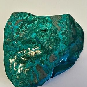 Grade A Chrysocolla Slab w/ Malachite